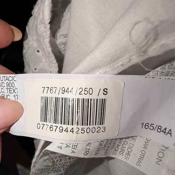 NWOT Zara White Eyelet Ruffle Mini Dress Whimsy CottageCore Beach Coquette - Picture 13 of 14